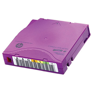 HP Data Cartridge LTO Ultrium 6 Laufwerk 2500GB/6.25TB mit Strichcodeetikett