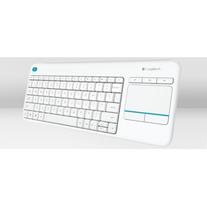 Wireless Touch K400 Tastatur Plus inkl. USB Empfänger weiß deutsch