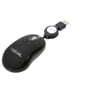 Optical Retractable Mouse Optisch USB 3 Tasten