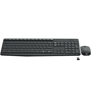 MK235 Tastatur-und-Maus-Set drahtlos 2.4 GHz Deutsch Grau