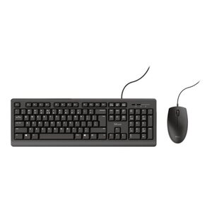 TKM-250 Wired Tastatur/Maus Set USB Schwarz Layout DE