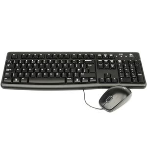MK120 Desktop Tastatur/Mouse-Set Schwarz Layout UK Englisch